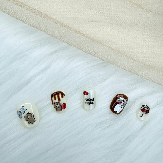 Brown & White Teddy